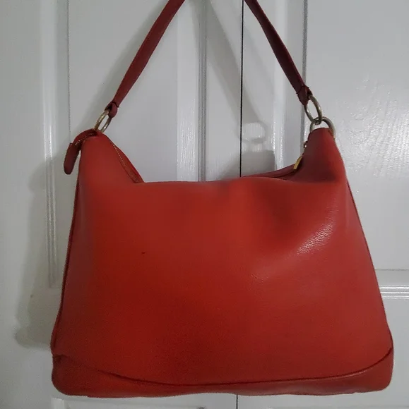 MCM AUTH. HOBO Rare(Germany) GENUINE LEATHER SHOULDER BAG
